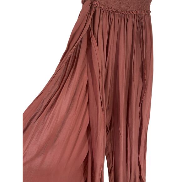 Elan 2 Pc Beach Swim Slit Flowy Pants and Tube Top Cover Up Set Sz S - Picture 5 of 9